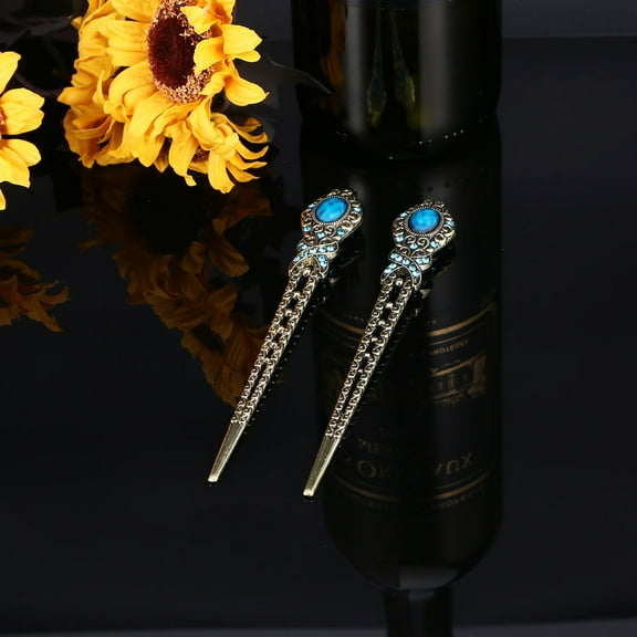Pawsdot 2PCS Metal Hair Sticks Antique Hair Accessories for Women Daily Use