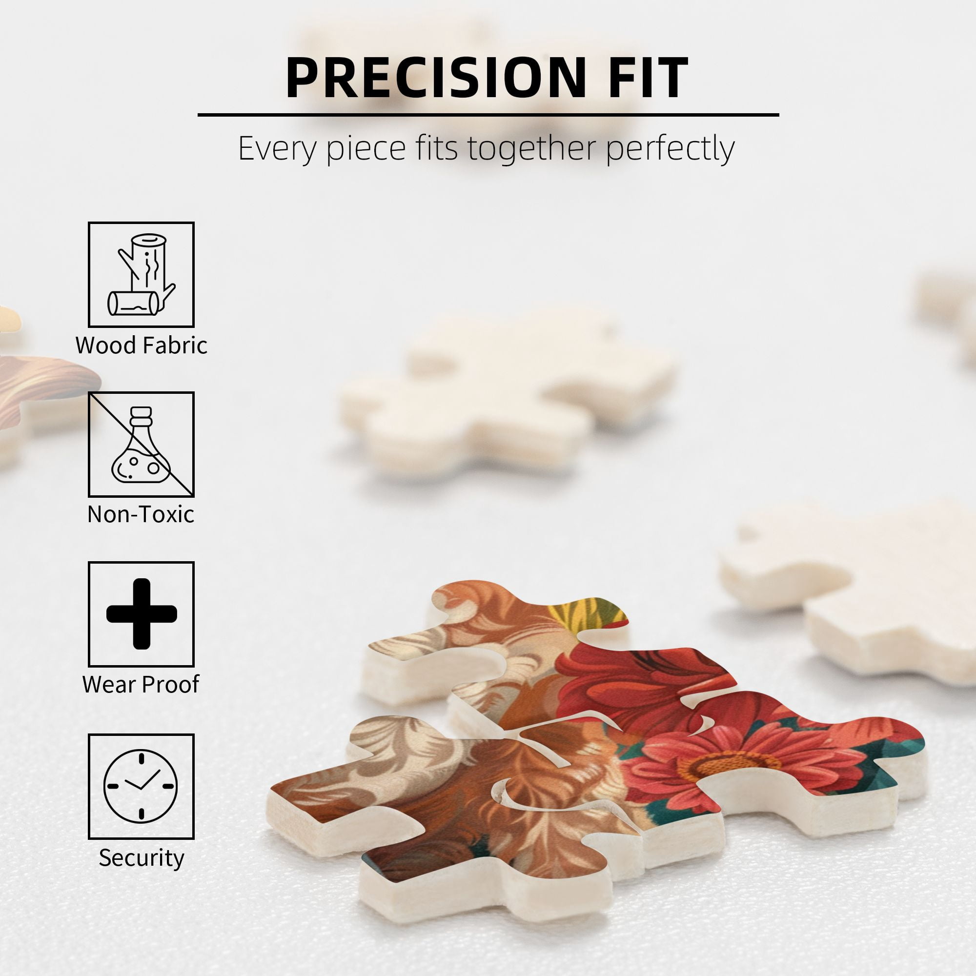 1000 PCS Flower Puppy 1000 Piece Jigsaw Puzzle,Funny Animal Wooden Puzzle For Adults,Puzzles Suitable For Entertaining With Family During Holidays,Gift For Animal Lovers,Adults Puzzle