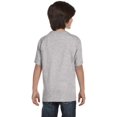 thumbnail image 4 of Hanes Beefy-T Boy`s T-Shirt, M, Light Steel, 4 of 4