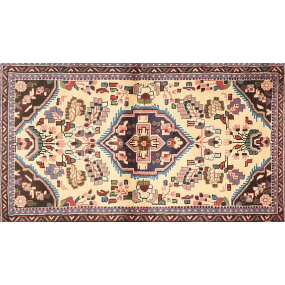 Ahgly Company Indoor Rectangle Traditional Chestnut Brown Persian Area Rugs, 9' x 12'