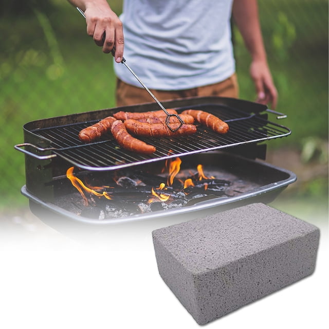 Cepillo Pume Stone BBQ Barbacovia Mesh Pliel de plancha Cepillos de limpieza de la parrilla Ladrillo