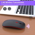 thumbnail image 4 of Labymos M40 Ultra-thin Wireless 2.4G Rechargeable Wireless Silent Ergonomic Design 3 Adjustable DPI Black, 4 of 7
