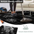 thumbnail image 5 of Black Dandelion Outdoor Rug for Patio/Deck/Porch, Non-Slip Large Area Rug 5 x 7 Ft, Spring Modern Minimalist Country Flower Indoor Outdoor Rugs Washable Area Rugs, Camping Rug Carpet Runner, 5 of 8