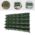 thumbnail image 4 of ToppiJoy Army Green Wall-Mounted Planter,30 Pots Hanging Vertical Wall Planter,for Railing, Balcony, Fence, 4 of 13