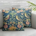 thumbnail image 3 of Nawypu Chinoiserie Blue Sage Green Teal Pimpernel Pillow Covers 16X16 in Colorful Floral Bird Red Strawberry Pillow Cases Vintage Flower Throw Pillowcases Home Decor for Couch Patio Sofa Porch, 3 of 5