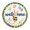 thumbnail image 1 of Round Easter Bunny Shaped Welcome Mat 2026 Easter Absorbent Non And Durable Mat Round Easter Rug Sizes 40CM/60CM/80CM Throw Blanket Tan Light Throw Blanket through Blanket Area Rugs 8x5 Blanket Small, 1 of 4