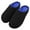 Black, variant on Men's Cozy Slippers Two-Tone Indoor Outdoor House Shoes, Mens Memory Foam House Slippers for Men with Fuzzy Plush Lining Indoor