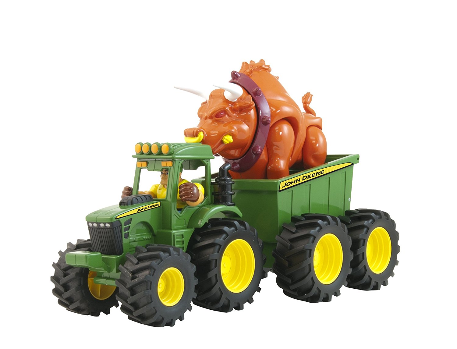 john deere monster treads tractor with wagon