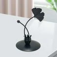 thumbnail image 2 of Portavelas de hierro, forma de pétalos de flores, vela cónica, candelabro para banquete de boda, de café de Navidad, decoración de sala de estar, de , regalo de adorno Negro Zulema Porta vela, 2 of 6