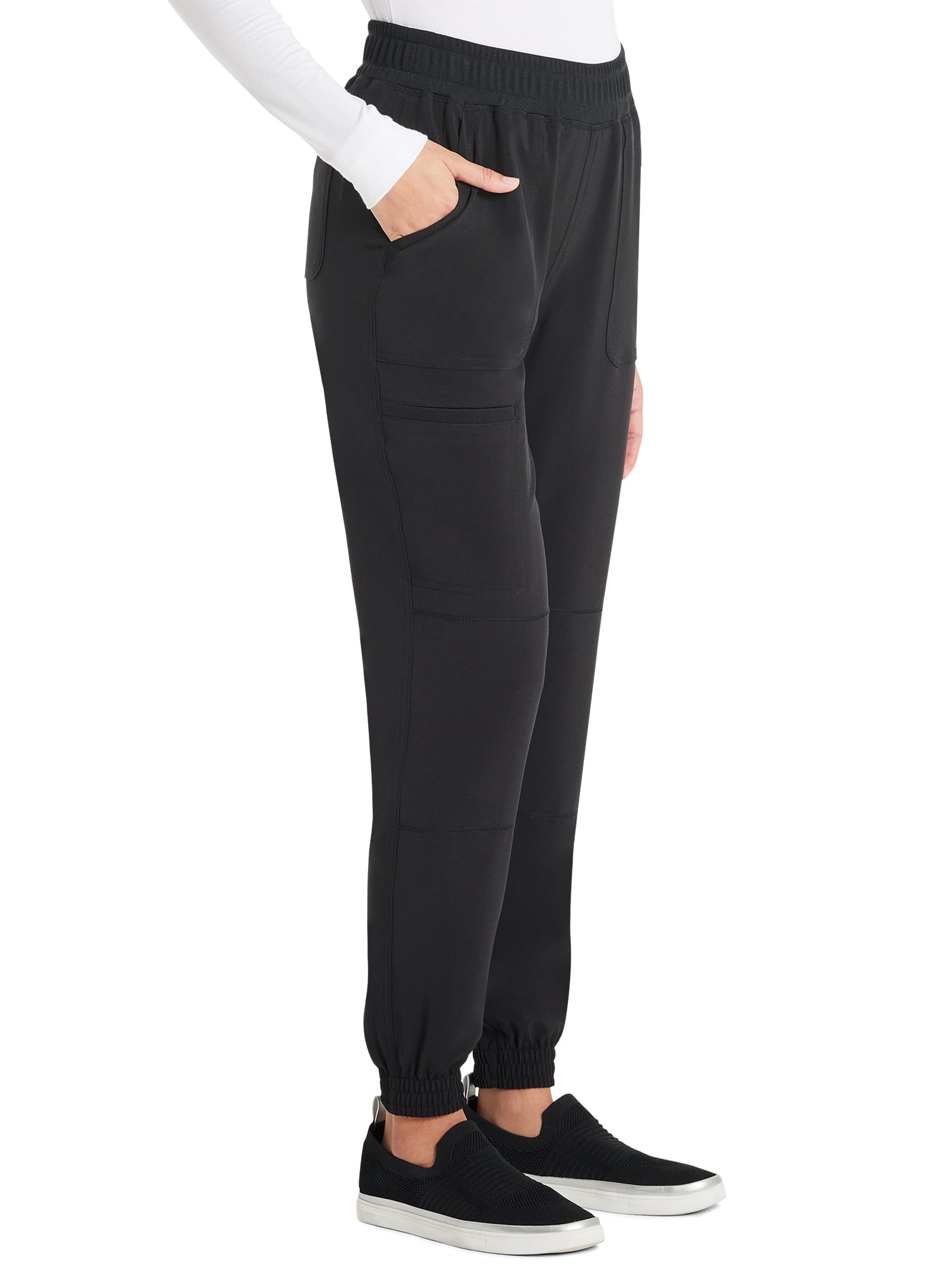 Scrubstar Women's Antimicrobial Premium Performance Petite Yoga Waistband Jogger, Sizes XS-XL
