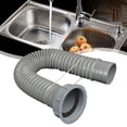 Kitchen Sink Drain Pipe Strainer Drainage Waste Water Pipe Sewer Drain
