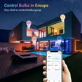 thumbnail image 5 of (2 Qty) 10W LED Smart Light Bulb, Alexa Compatible Echo Light Bulb, Tuya Smart Life App, Music Mode, Brightness Adjustment, RGB Color Changing light bulb, Smart Indoor Bulbs That Work with Alexa, 5 of 7