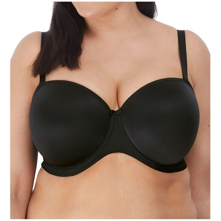 

Women s Elomi Best EL4300 Smooth Underwire Moulded Convertible Strapless Bra (Black 34GG)