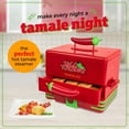 thumbnail image 2 of Taco Tuesday Tamales Steamer and Food Warmer with Three Position Cooking Dial, Red, 2 of 5