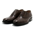 thumbnail image 3 of Hakki Men's Cinque Leather Oxford Shoes, Brown,10.5-11 M US, 3 of 7