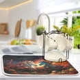 thumbnail image 5 of Horses Flowers Clouds Dark Dish Drying Mat Dish Drainer Rack Mats Water Absorbent Non-Slip Easy Clean Heat Resistant for Kitchen Counter, 5 of 8