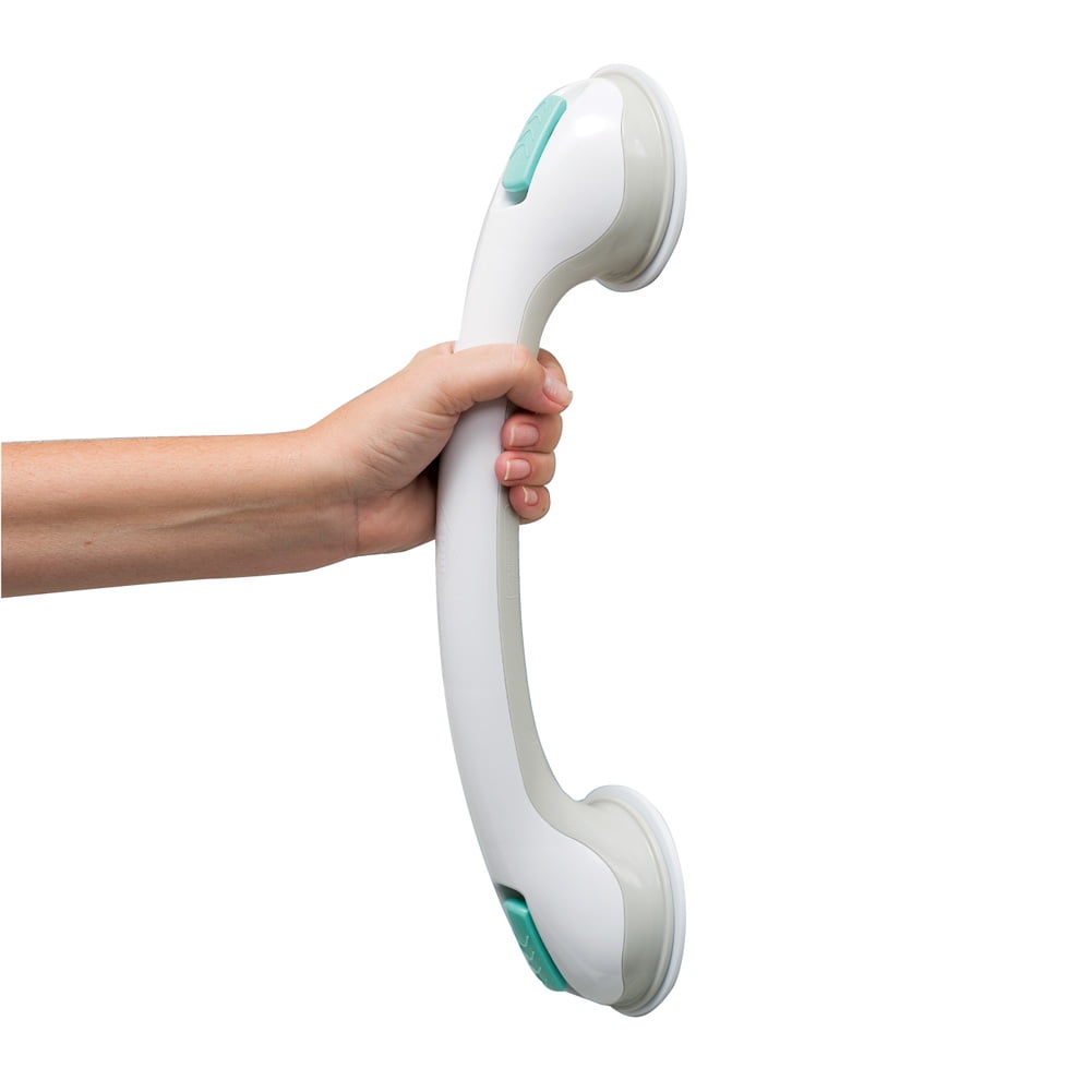 Collections Etc Suction Tub and Shower Bar 16', White