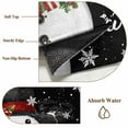 thumbnail image 6 of Runner Rugs 2x6 Ft, Black Snowman Christmas Non Slip Area Rugs for Kitchen Bedroom Entryway, Xmas Snowflake Winter Gifts Washable Carpet Runner Rug Floor Mats for Bedroom Home Decor, 6 of 9