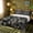 Black Grey, variant on meiyoeat Pixel Pixel Grid Miners Twin Sheets for Kids Boys, Green Game Block Bedding, 3 Pieces