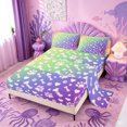 thumbnail image 2 of meiyoeat Rainbow Dog Paw Pattern Bed Sheets,Cute Pet Print Full Size Sheets For Girl,4 Pieces,1 Flat Sheet,1 Fitted Sheet and 2 Pillowcases, 2 of 6