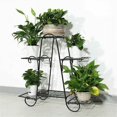 thumbnail image 2 of Soporte multifuncional para interior y exterior, estructura de hierro resistente, soporte para plantas de metal, fácil de montar, resistente a la intemperie, aspecto elegante para diversas ocasiones,, 2 of 4