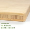 thumbnail image 5 of BambooMN Bamboo Paddle Cutting and Serving Board, Kitchen Cutting Board with Handle - 17" x 8" x 0.75" - 10 Pieces, 5 of 8