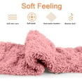 thumbnail image 4 of Shldybc Over Knee High Fuzzy Socks Plush Slipper Stockings Furry Long Leg Warmers Winter Home Sleeping Socks Christmas Gifts, 4 of 9