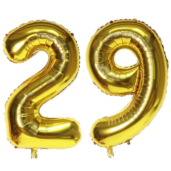 Numéro de Ballon EBAIJQUO 29 Or 29 Ballon 40 Pouces