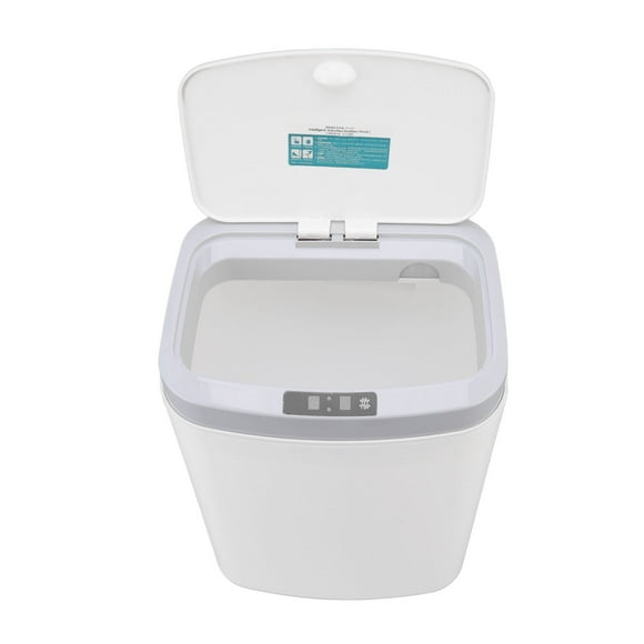 Automatic Garbage Can, 16L Bathroom Trash Can With Lid Automatic Garbage Can Touchless Induction Kitchen Compost Bin Easy To Use Electric Plastic Trash Bin For Kitchen Bathroom