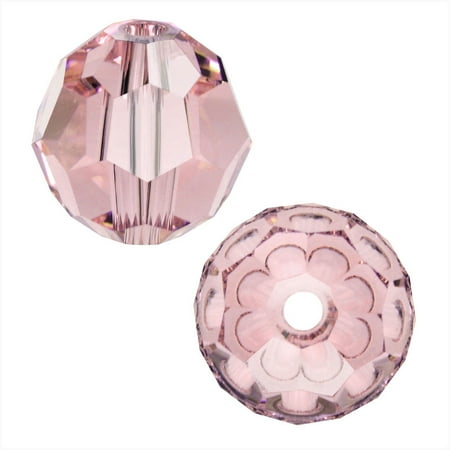 Vintage Rose Crystal - Swarovski Crystal, #5000 Round Beads 4mm, 12 Pieces, Vintage Rose