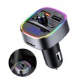 thumbnail image 2 of Adaptador De Coche Bluetooth 5 Multifunción 12-24V Pantalla Digital Cargador De Coche 18W Qc3.0 Carga Rápida Compatible Con Tarjeta Sd 32G / Disco U Llamada Manos Libres Inalámbrica Transmisor Fm seitruly VI009407-02, 2 of 7