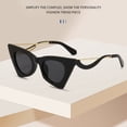 thumbnail image 4 of NUOLUX 1Ud Gafas De Sol Negras Con Protección Uv Ergonómico Unisex Para Conducir Y, 4 of 8