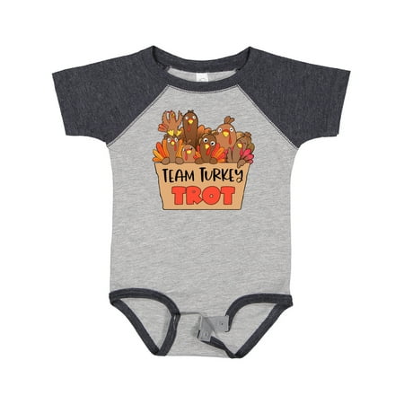 

Inktastic Team Turkey Trot Cute Flock of Turkeys Gift Baby Boy or Baby Girl Bodysuit