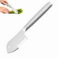 thumbnail image 3 of Stainless Steel Green Onion Slicer, Multi-Blade Kitchen Herb Cutter, Professional Scallion Shredding Tool, Multi Purpose Vegetable Slicer, 1 Pcs, 8.85x1.57", 3 of 6