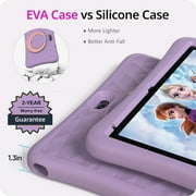 Plimpton Kids Tablet, Google Kids Space, Android Tablet for Kids, 10 Inch Ttablet with Parental Control, 9(3+6)GB RAM 64GB Storage, 6000mAh, WiFi 6, EVA Shockproof Case, kids10 - Purple