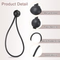 thumbnail image 3 of Cuerdas elásticas de bola de 8", 30 piezas de cuerdas elásticas con bolas para sujeción de lonas para carpas (Rojo/Negro), 3 of 7