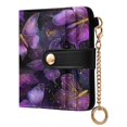 thumbnail image 2 of Small Wallet For Women Bifold Leather Pocket Coin Credit Card Holder With RFID Blocking Glowing Butterflies, 2 of 6
