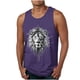 thumbnail image 1 of Tanques para Hombre para el Verano Solto Chaleco Impresión Deportivo Cuello Redondo, Casual, 1 of 3
