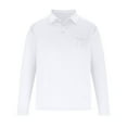 thumbnail image 1 of RXIRUCGD Mode Hommes Décontracté Haut Uni Manches Longues Col Rabattu Blouse Chemise, Blanc, Taille : L, 1 of 4
