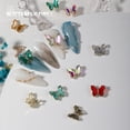 thumbnail image 4 of opvise 10 Pcs Nail Art Decor Shiny Glitter Sparkling DIY Mini Nail Accessories Fake Crystal Butterfly Nail Charm Manicurist Supply, 4 of 8