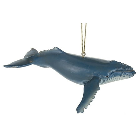 Great Blue Whale Christmas Holiday Ornament Resin 5 Inches, Measures Great Blue Whale Christmas Holiday Ornament Resin 5 Inches, Measures 5 x 3 3/ - Great Blue Whale Christmas Holiday Ornament Resin 5 Inches, Measures