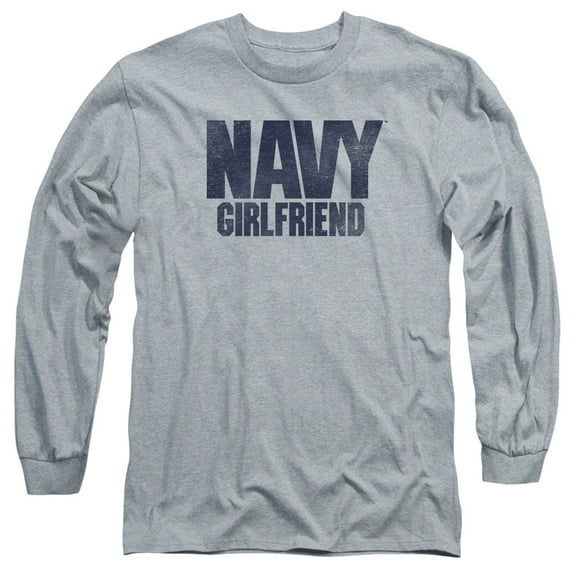 Navy - Girlfriend - Long Sleeve Shirt - XXX-Large
