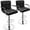 Black&Silver, variant on Luxvie Bar Stools Set of 2 with Back and Arms Swivel Bar Chairs Counter Height Barstools Adjustable Bar Chair for Home and Kitchen Counter(Dark Gray+Black Base, 2pcs)