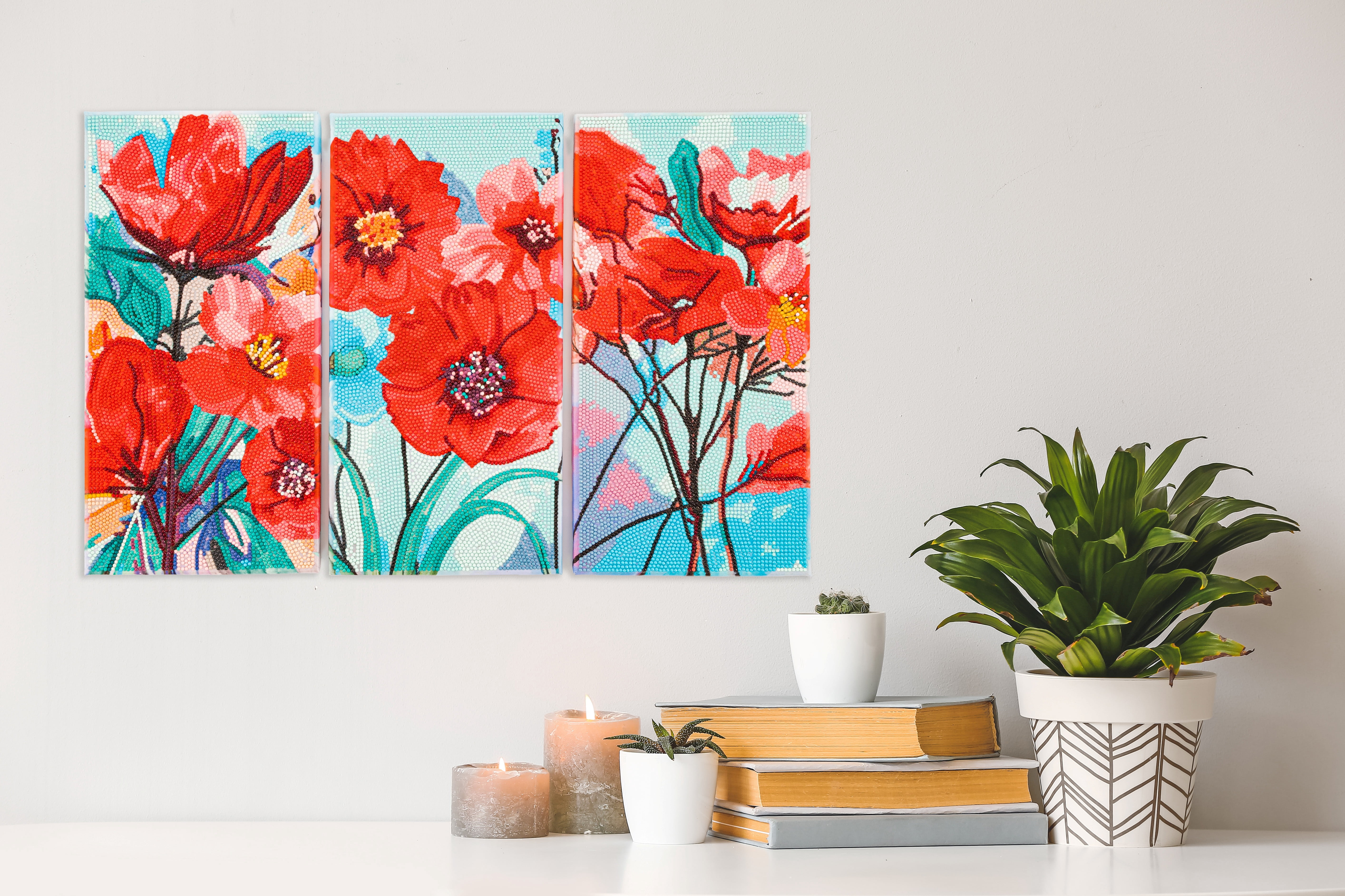 DIAMOND DOTZ® Poppy Triptych Diamond Painting Kit