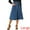 Blue, variant on Women's Buttons Front A-Line Flowy Midi Skirts with Pocket XL Blue