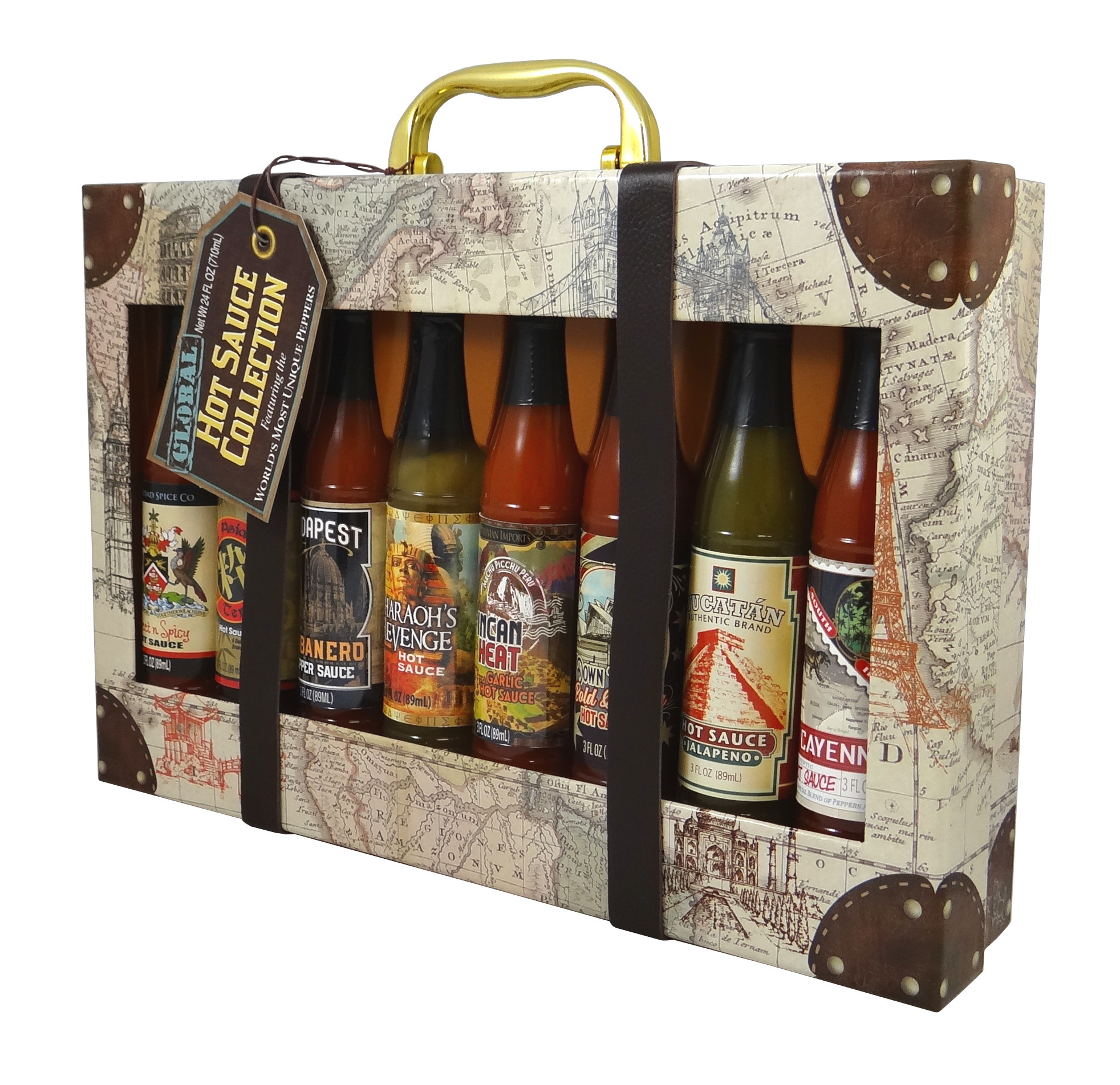 Dat'l Do-It Global Hot Sauce Gift Set, 8 Assorted Flavors, 24 Total Ounces, 1Ct. - image 2 of 4