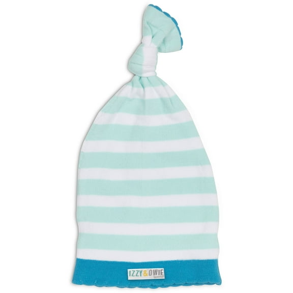 Izzy and Owie Striped Dolphin Hat, 0-12 Month, Blue
