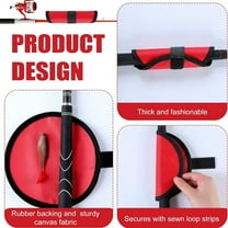 5 Pcs Fishing Lure Covers 6Inch Lure Shield Rod Armour, Lure Wraps with Velcro Durable Fishing Hook Covers,Lure Wrap Bait Storage Protector Easily See Bait Glove to Keep Fishermen Fishing Safe