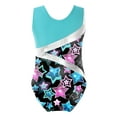 thumbnail image 2 of Yeahdor Kids Girls Ballet Dance Leotard Gymnastics Unitard Bodysuit Dance Training Performance Costume Colorful&Black 16, 2 of 5