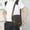🔥 Brown_Base#20307, variant on Business Crossbody Sling Bag for Men and Women | Casual Chest Bag | Versatile Outdoor Travel Shoulder Pack | Adjustable Strap | Multi-Compartment | Artificial Leather | 23x19x6cm | Brown Blue Green